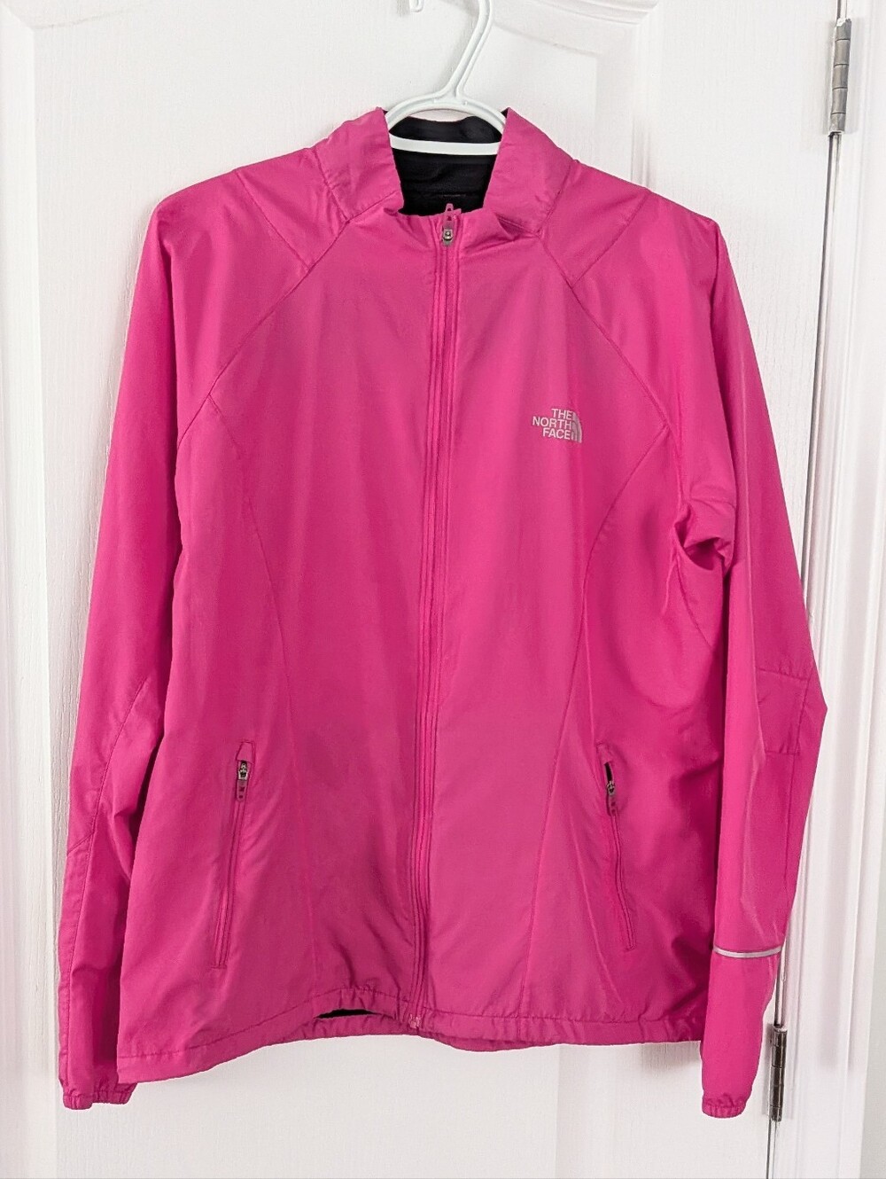 The North Face Flight Series Windbreaker Full Zip Jacket magenta pink large